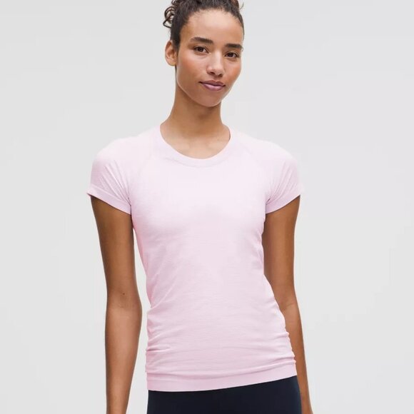 NWT Lululemon Swiftly Tech Short Sleeve 2.0 - 14 Pink Organza - Picture 1 of 7